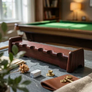 Floor-Standing Cue Rack Lower Shelf Wood Cue Rack
