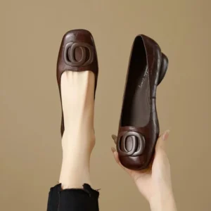 French Style Women Shoes Pumps Leather Shoes Women