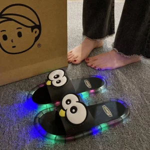 Funny Big Eyes Luminous Slide Slippers Summer Fashion