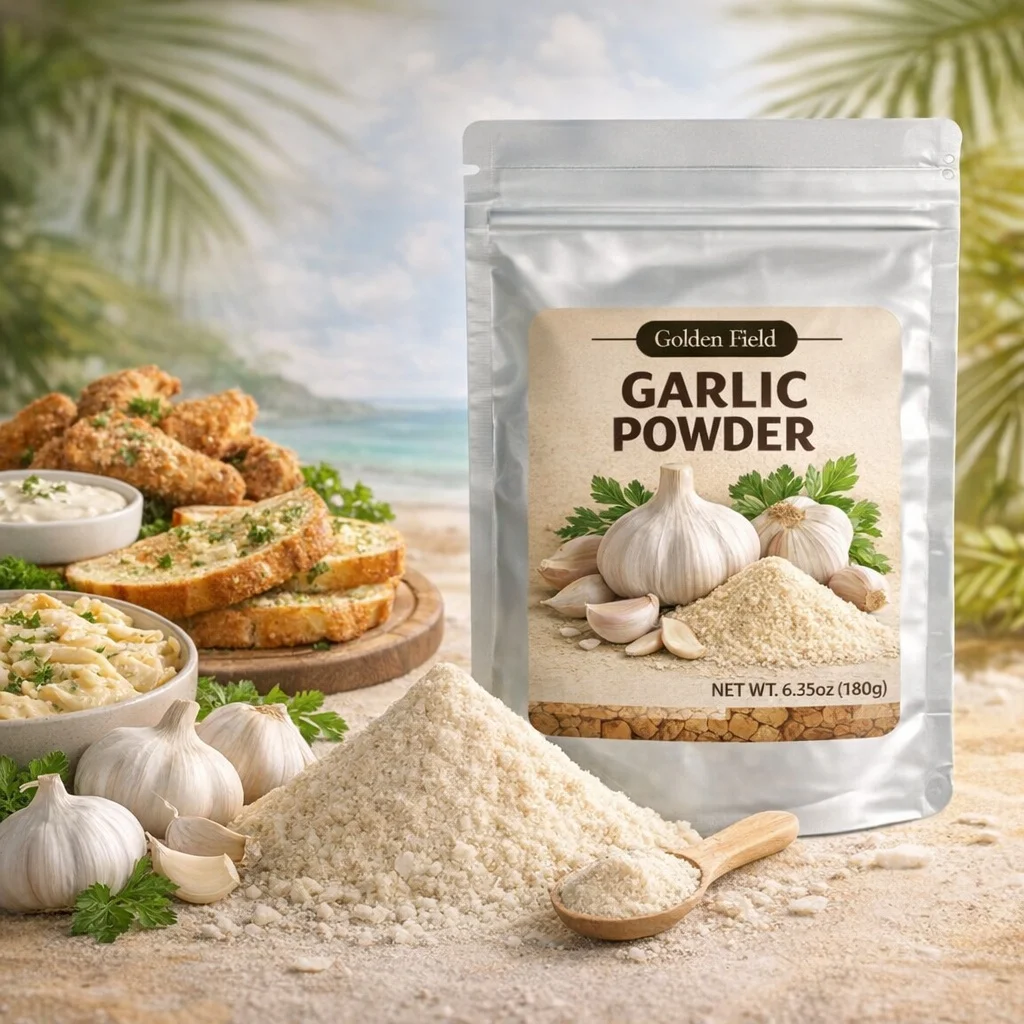 Garlic Powder, Pure Vegetable Powder, Freeze Dried, Fine