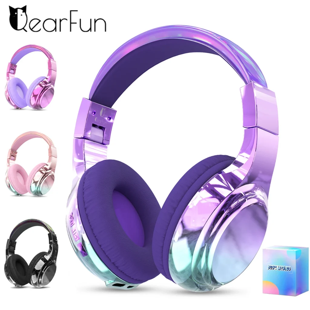Gradient Kids Bluetooth Headphones Over Ear Girls Wireless