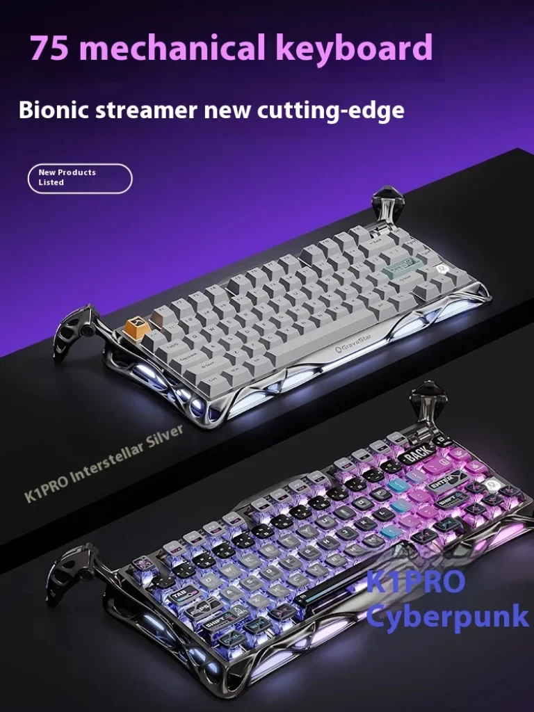 Gravastar K1 Pro Gaming Keyboard Tri Mode Wireless