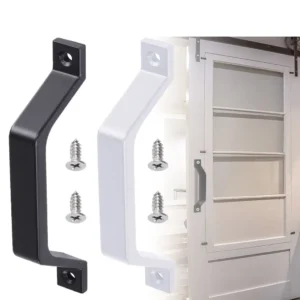 Hardware Aluminum Alloy Barn Door Pull Handle Black