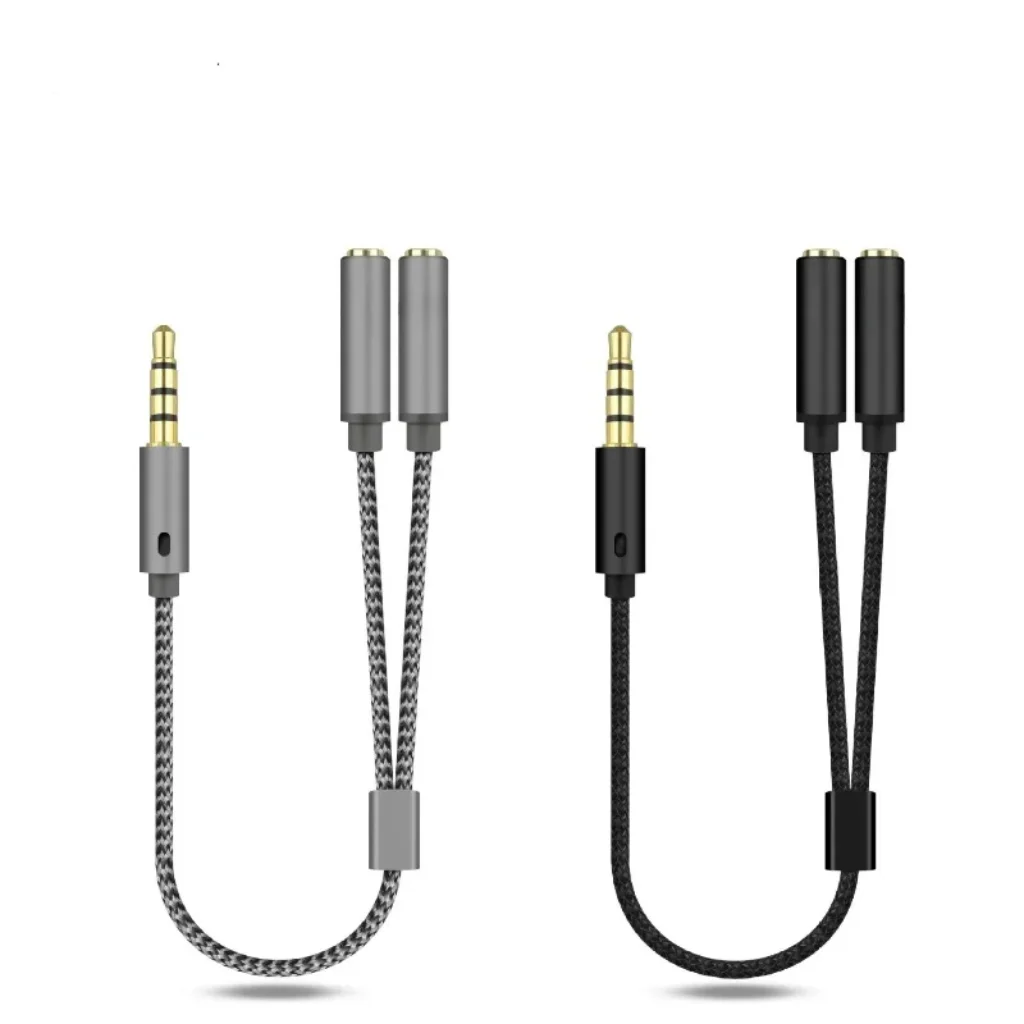 Headset Adapter Headphone Mic Y Splitter Cable 3.5mm