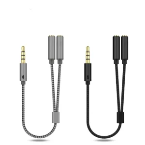 Headset Adapter Headphone Mic Y Splitter Cable 3.5mm