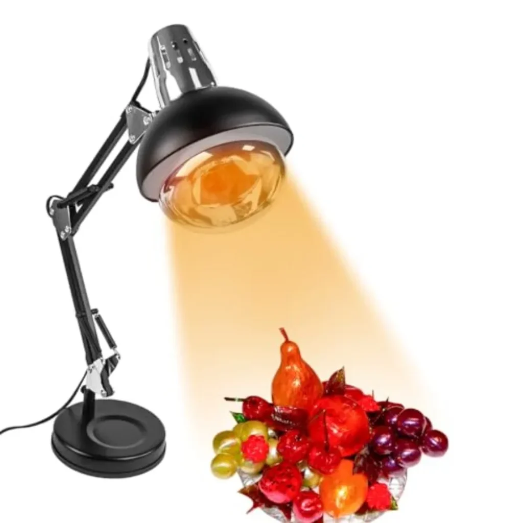 Heating Lamp Candy Making Black Silver Plated Afable