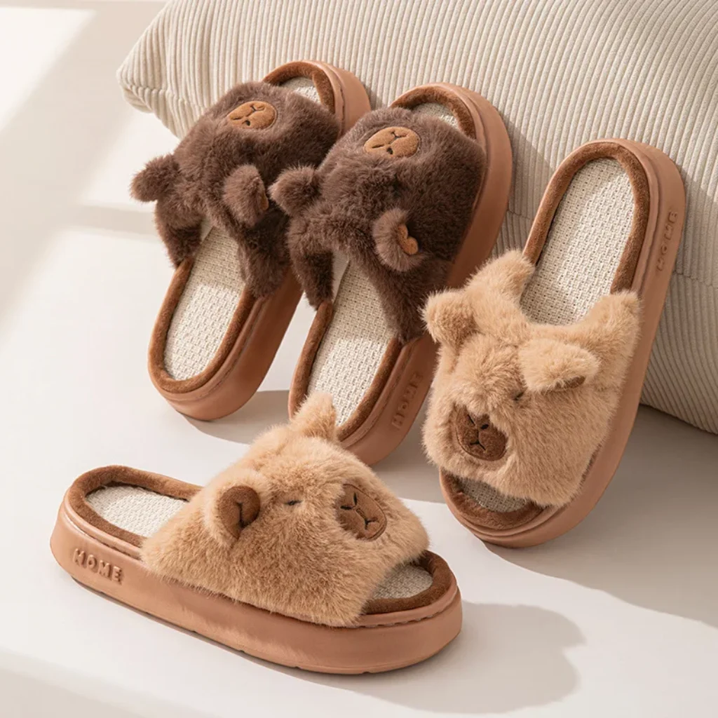 Hemp Cartoon Women’s Slippers Home Flats Casual Spring