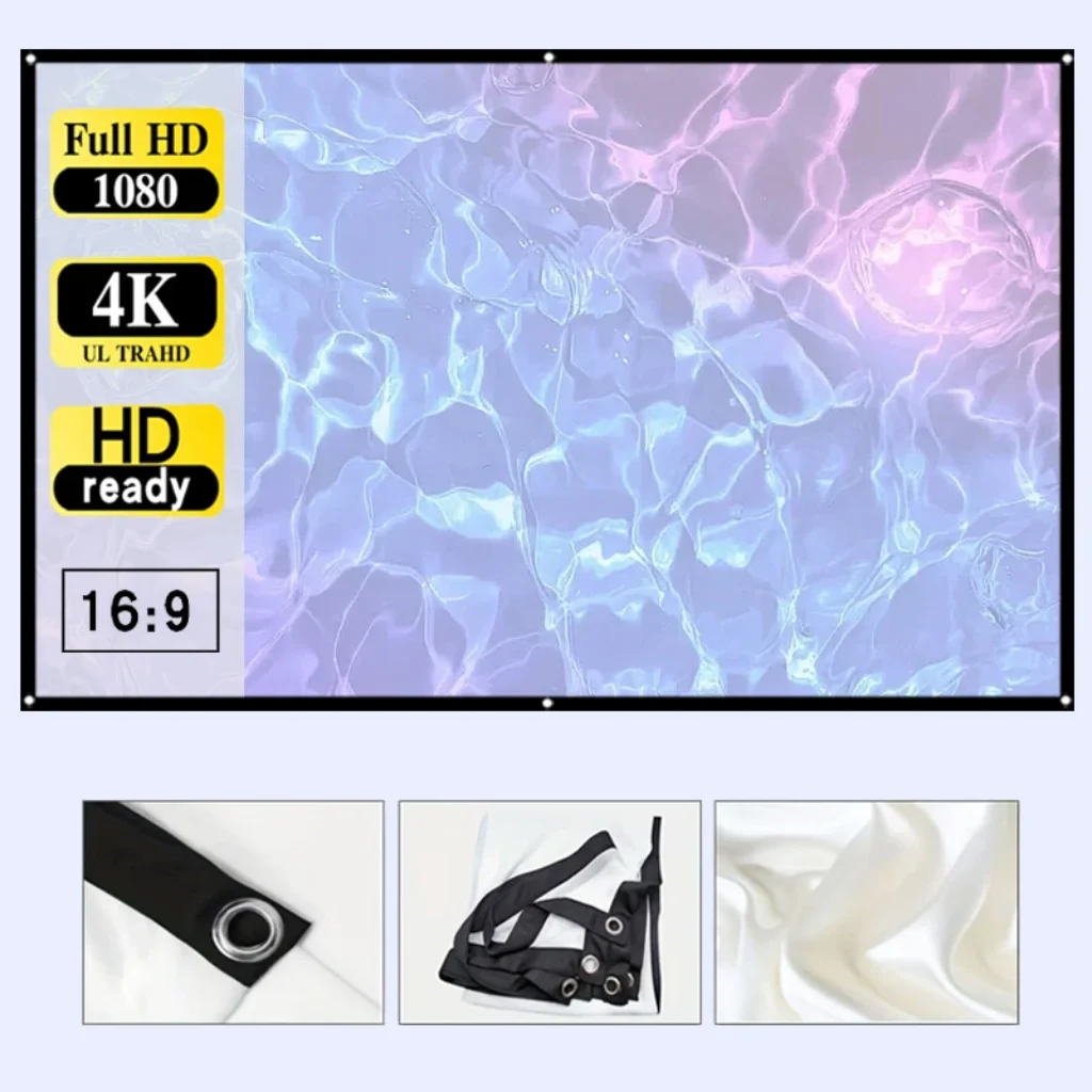 selling 84 inch movie projection screen. Foldable ironable.