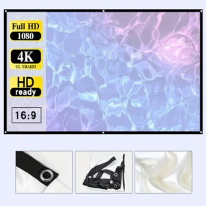 selling 84 inch movie projection screen. Foldable ironable.