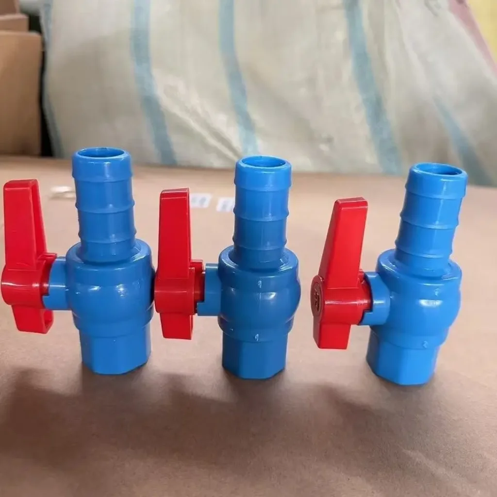 Internal thread six points blue ball valve 6