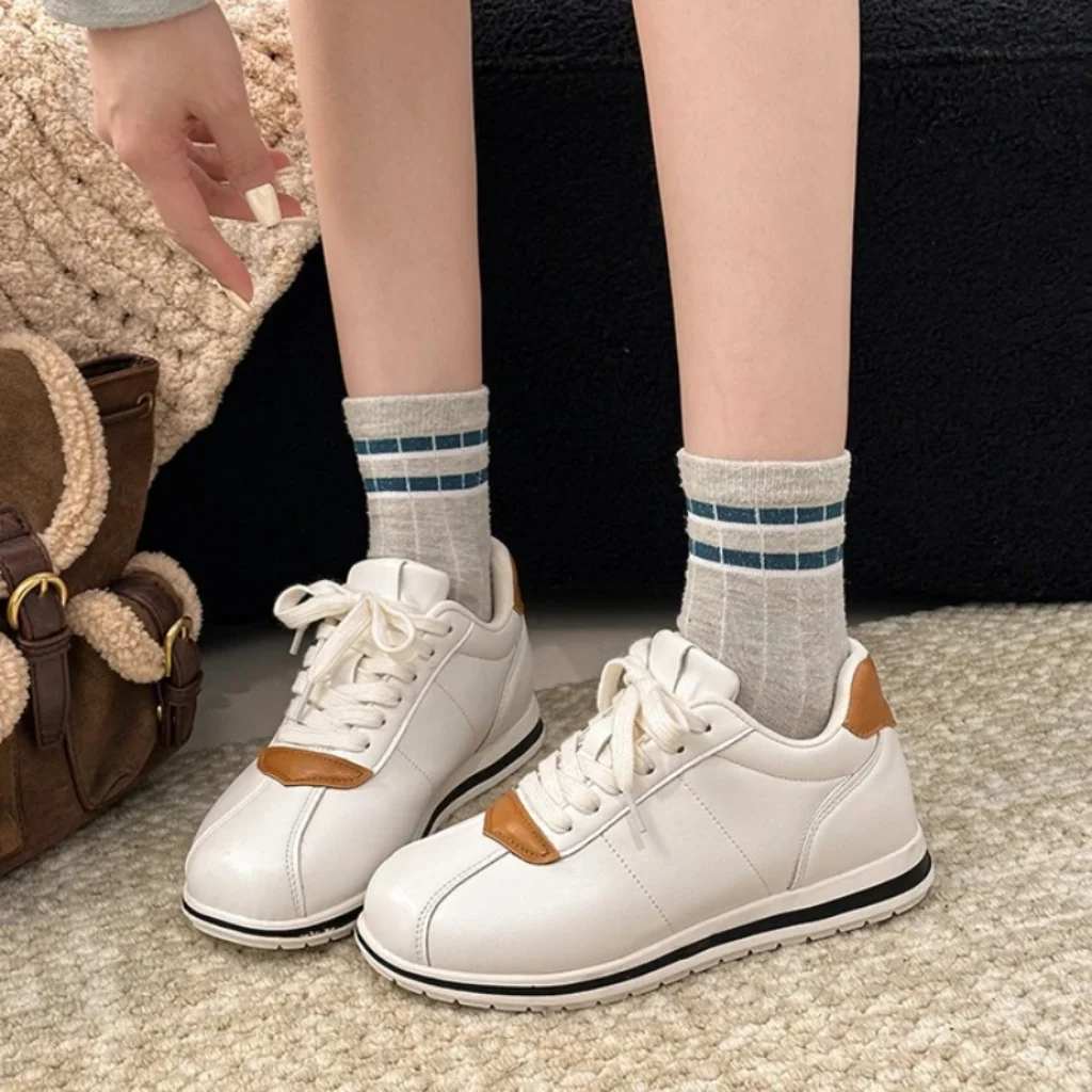 Korean Style Thick Bottom Casual Shoes Spring Retro