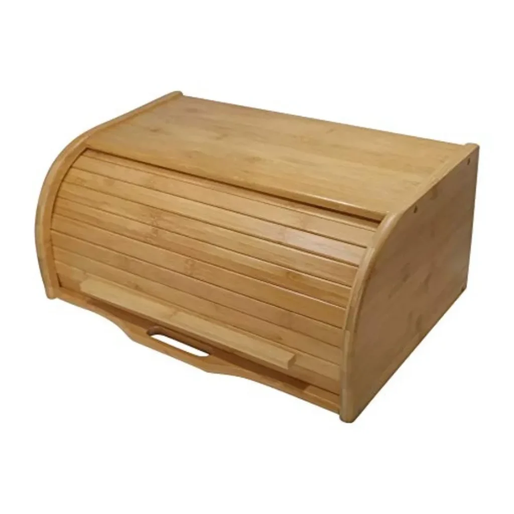Large bread box bread basket wooden box storage