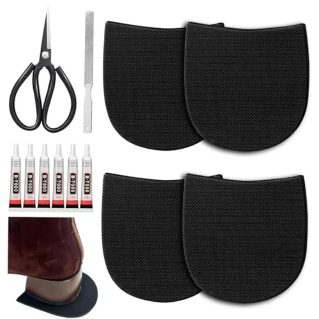 Large SizeRubber Shoe Heel Repair Pads, 4mm Thick,