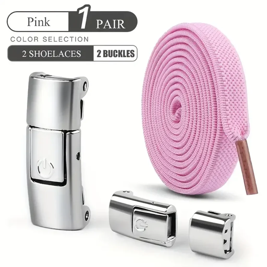 Lazy Style Shoelace Fastener, Elastic No-tie Switch Buckle,