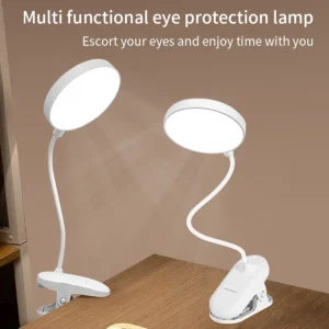 LED Clip Desk Lamp 360° Flexible Touch Dimmable