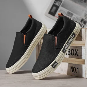 Loafers Men Lightweight Men’s Canvas Shoes Comfortable Low-cut