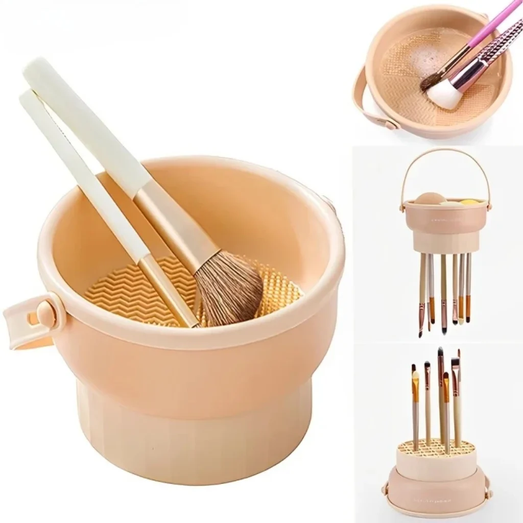 Makeup Brush Cleaner Mat 3 1 Silicone Washing