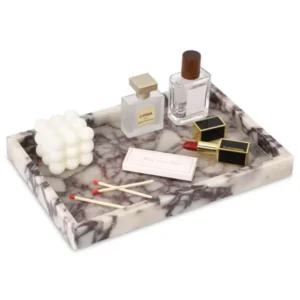 Marble Bathroom Vanity Tray, Natural Luxury Vanity Home