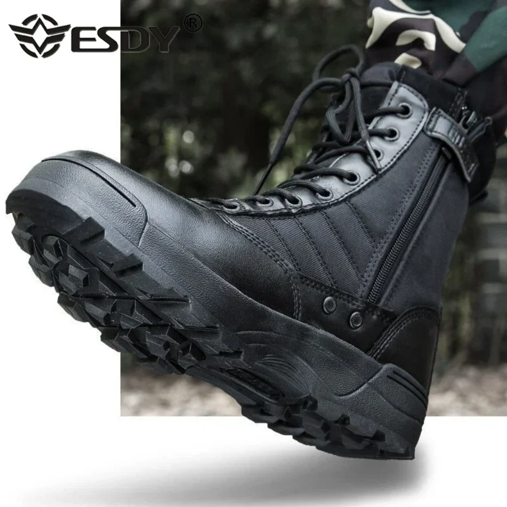 Men’s Boots Combat Mens Ankle Boot Tactical Big