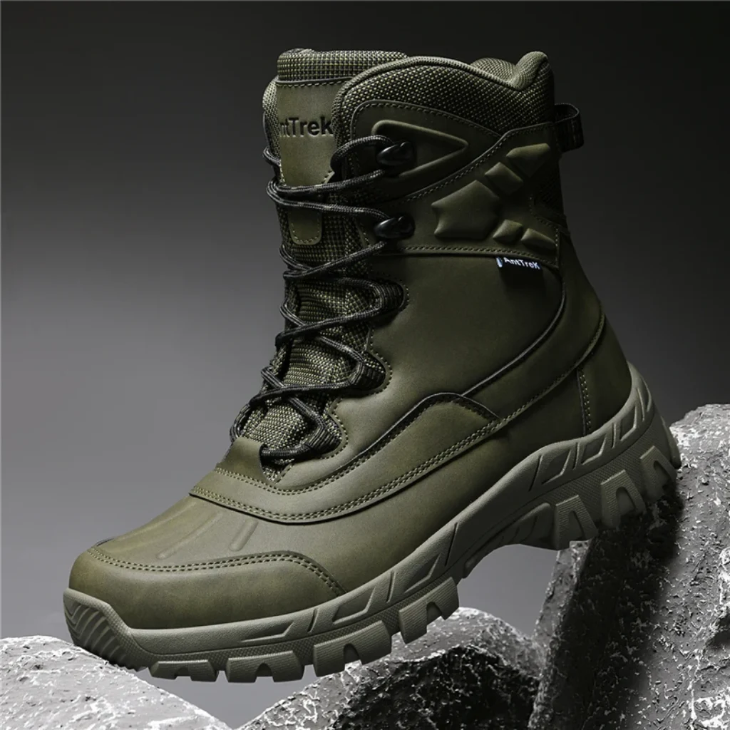Men’s high-top hiking shoes four seasons non-slip field