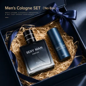 Men’s Perfume Set 2-in-1 Spray & Solid Cologne