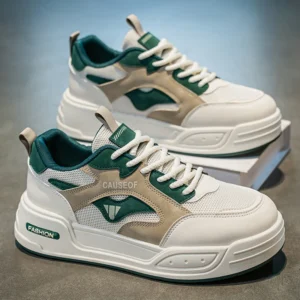 Mens Skateboard Shoes Spring Summer Sneakers Leather Casual