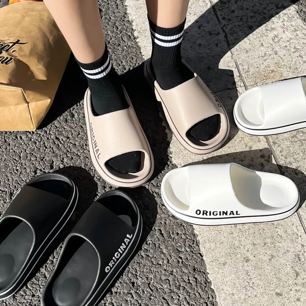 Mens Thick Sole Indoor Bathroom Anti Slip Shoes