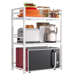 Microwave Oven Rack, Expandable Microwave Stand Kitchen Countertop