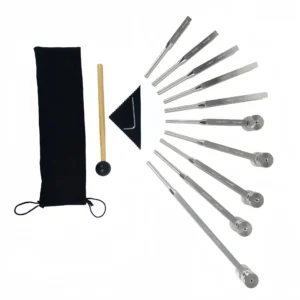 Miwayer Tuning Forks 128/136.1/256/285/369/384/417/432/440/444/512/528/741/852/963/4096Hzr Heart Chakra Healing Beginner
