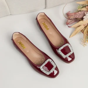 Moccasin Shoes Crystal Female Footwear Elegant Buckle Shallow