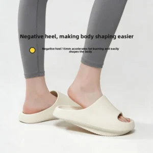 Negative heel shoes women, arch support slippers pelvic