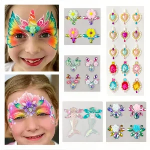 3D Rhinestones Face Festival Makeup Crystals Stickers Face