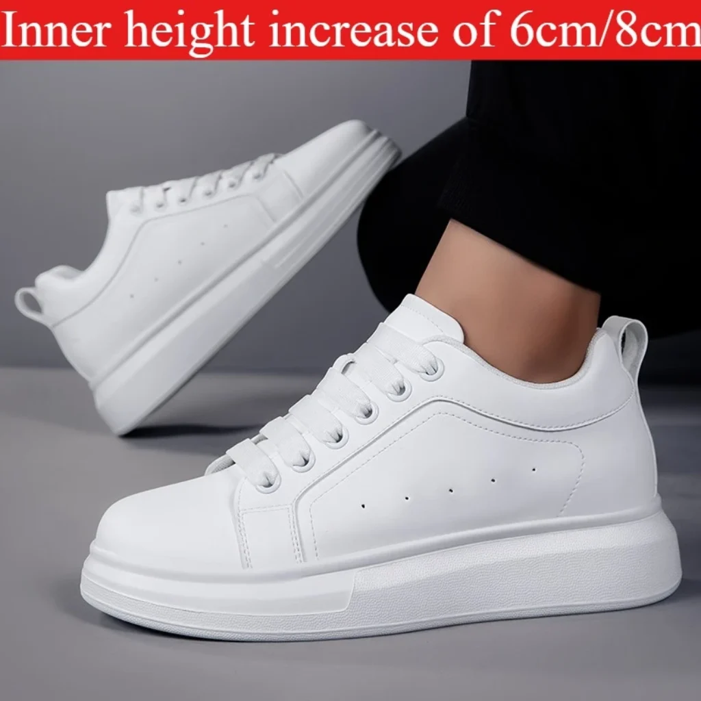 Men’s Leather Elevator Shoes 6 Cm 8 Cm