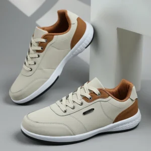Running Shoes Men Leather Waterproof Athletic Sneakers Men