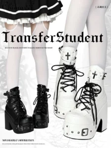 Original Subculture Japanese Sweet Cool Thick-Soled Short Boots
