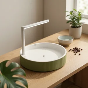 Parrot Bath Basin Green White Bird Shower Bath