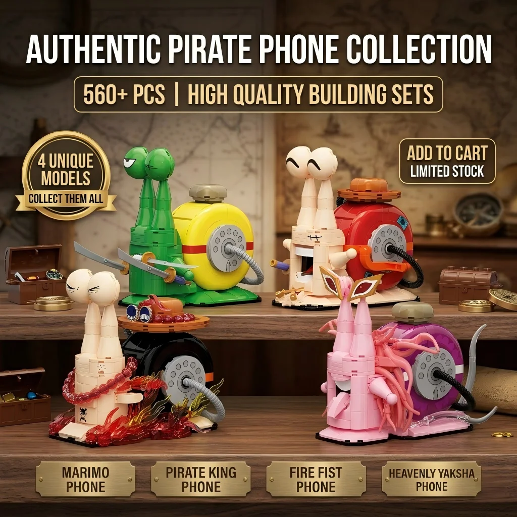 Pirate Transponder Snail MOC Building Blocks DIY Anime