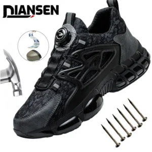 Plus Size Indestructible Work Sneakers Steel Toe Anti-Smash