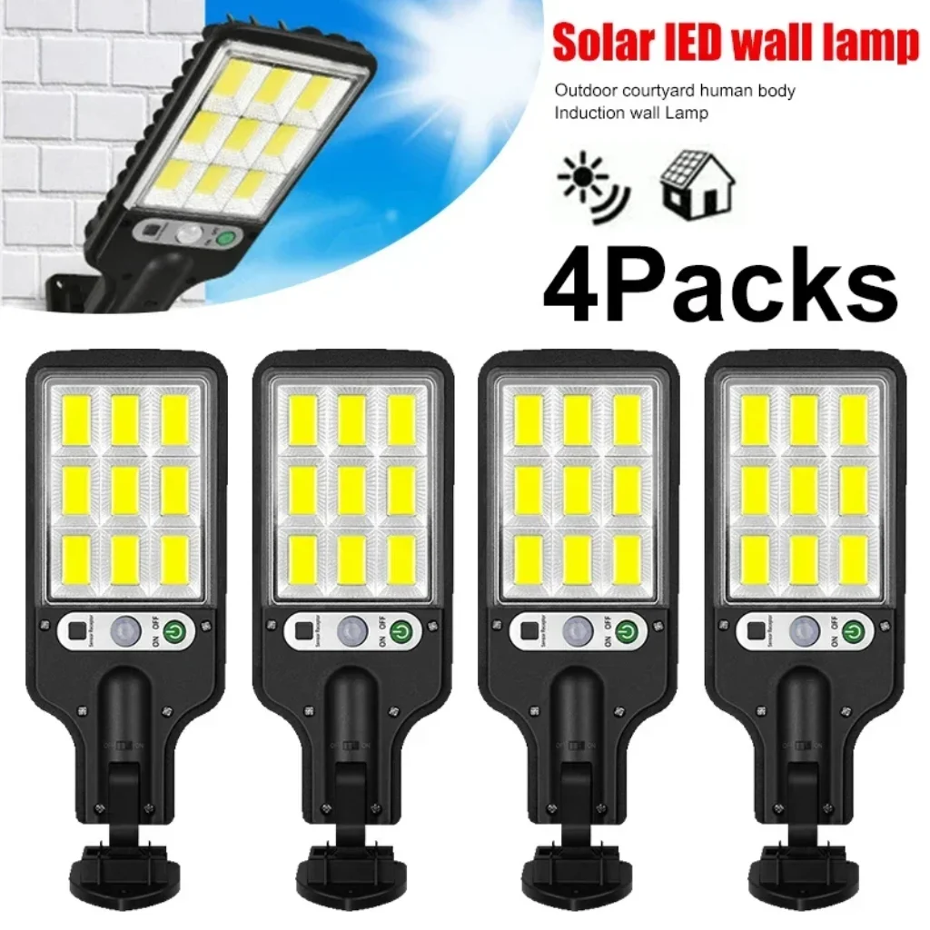 Powerful LED Solar Outdoor Courtyard Wall Lamp Rechargeable