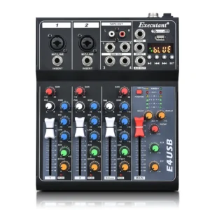 Professional 4-Channel Built-in Bluetooth Reverb Effect Stage Performance