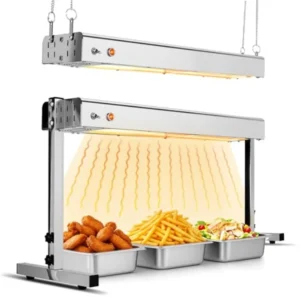 Restaurant buffet overhead food warmer lamp, stainless steel,