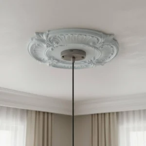 Round PU Ceiling Medallion Scroll Decorative Ceiling Medallion
