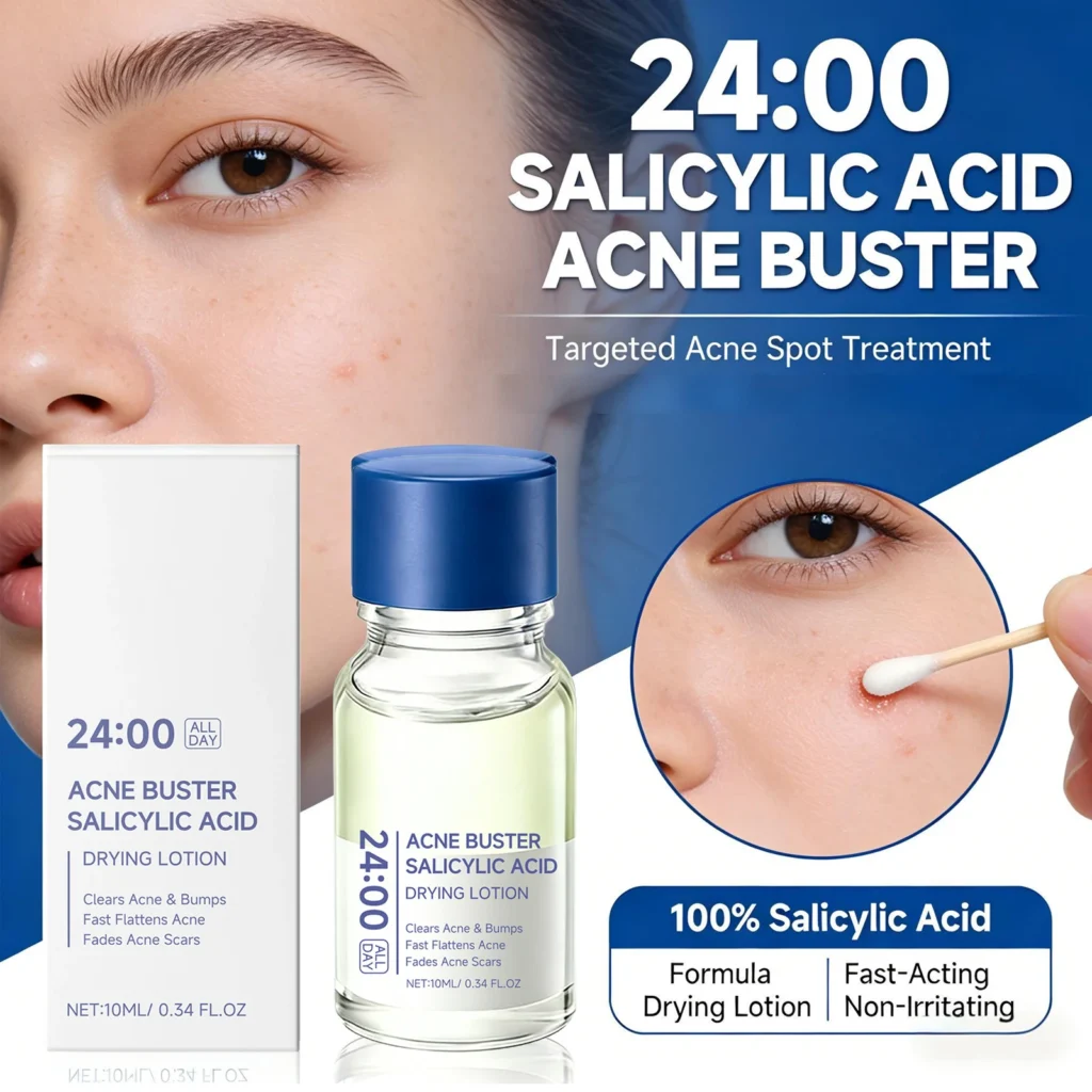 Salicylic Acid Drying Lotion Face Serum Cotton Swab–