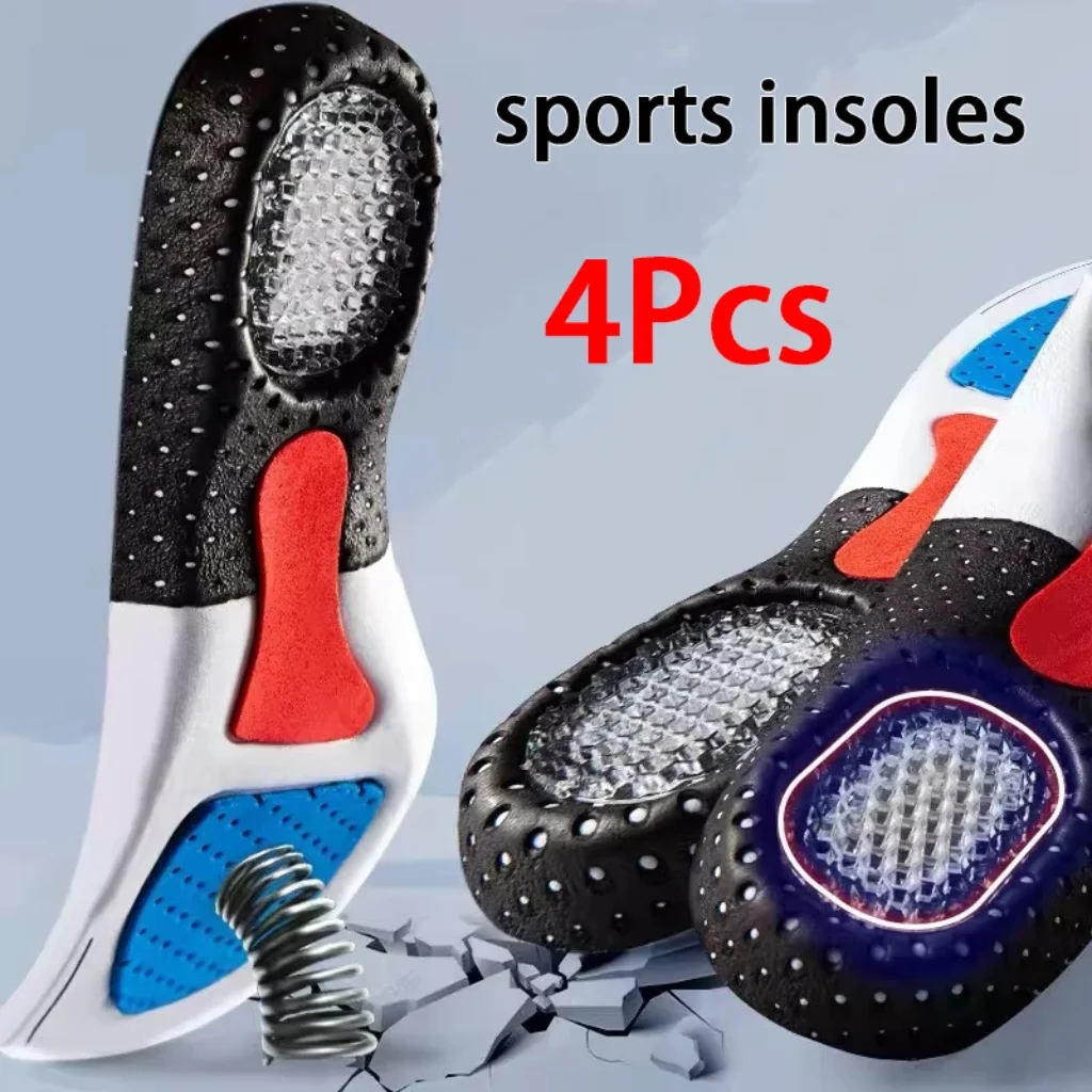 Shock-absorbing sports insole men women arch support Orthopedic