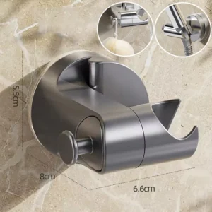 Shower Holder 360°Adjustable Self-adhesive Shower Head Stand Bracket,