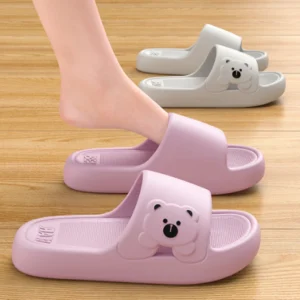 Slippers Bathroom Cartoon Bear Indoor Slippers Women Lightweight