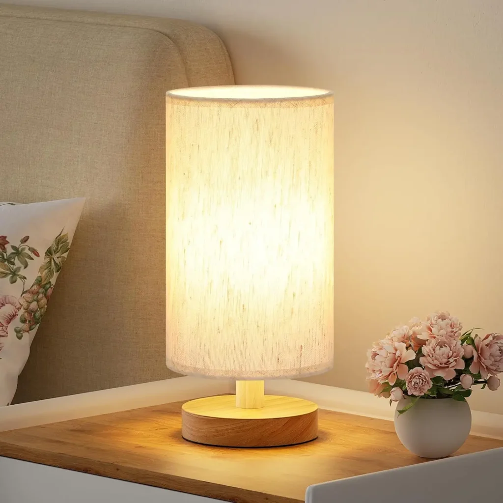 Small Table Lamp Bedroom – Inline Control, 3000K