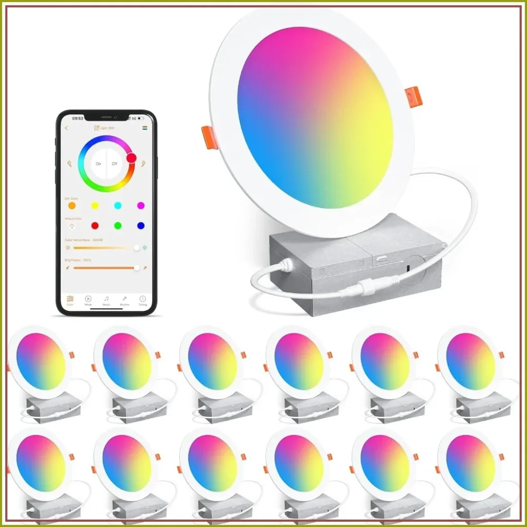 Smart 6 Inch RGBCW LED Downlight 16W 1350