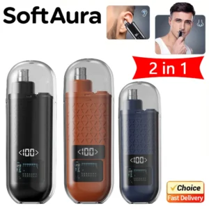 SoftAura 2026 Portable Electric Nose Hair Trimmer USB