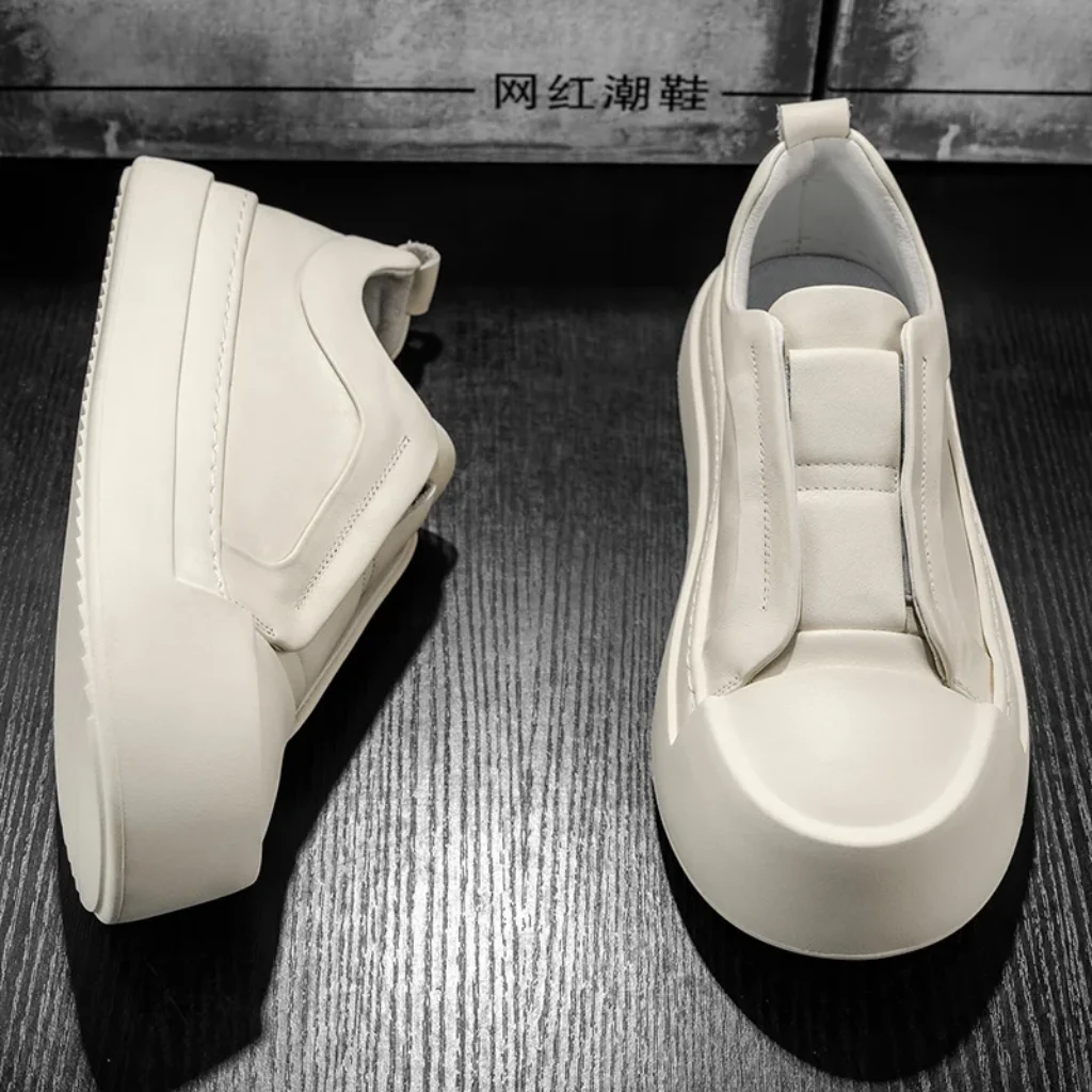 Spring Autumn Men’s Thick soled Board Shoes High